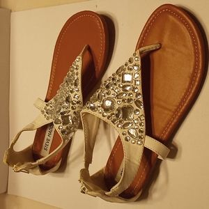 Steve Madden White Sandals